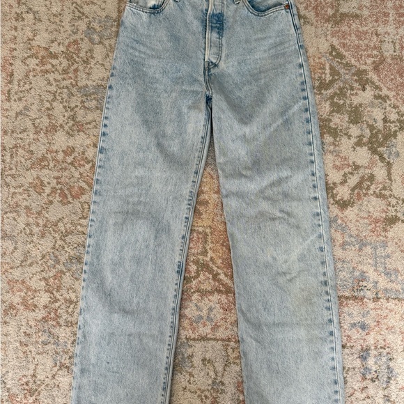 Levi's Denim - Levi’s Ribcage Straight Ankle Lightwash Jeans